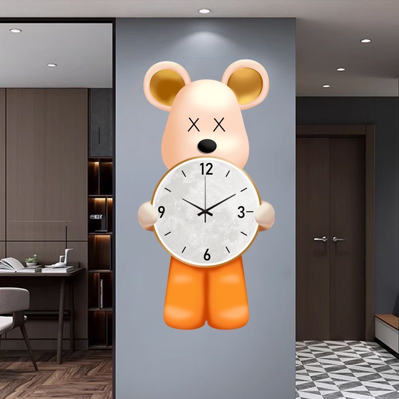 Animal Clock 60X31 CM 5 Environmentally friendly material, no need for punching Animal Clock 60X31 CM 5 Environmentally friendly material, no need for punching